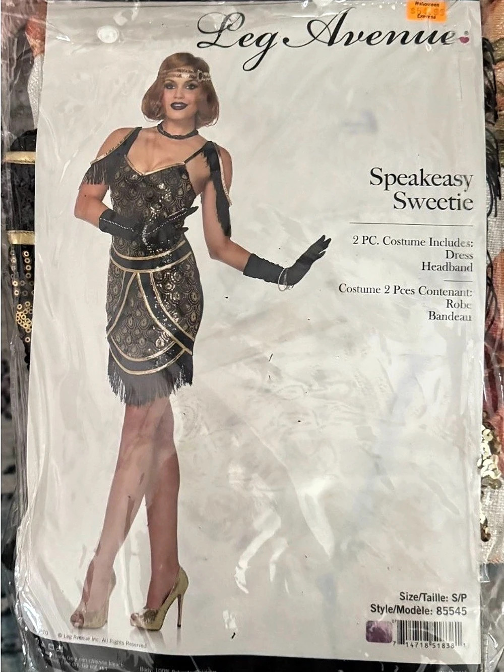 Leg Avenue Speakeasy Sweetie Sequin Flapper Costume Small
